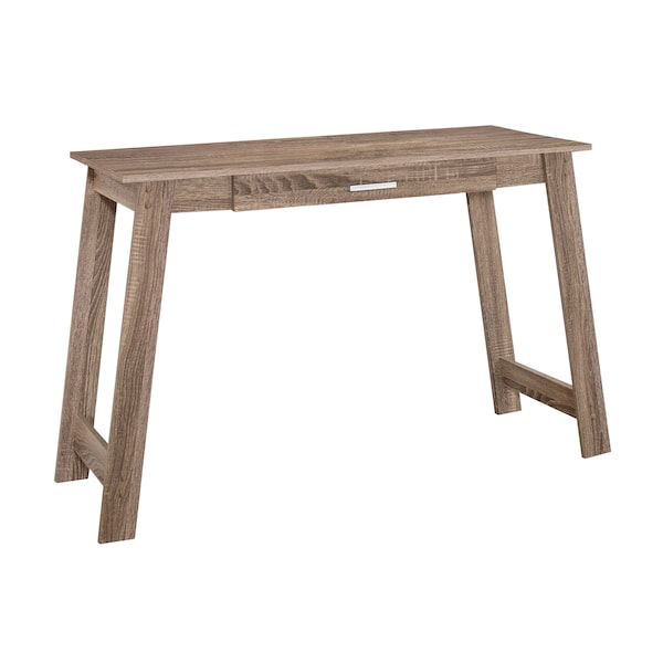 Computer Desk, Home Office, Laptop, Storage Drawers, Work, Laminate, Brown, Contemporary, Modern